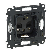 Legrand Valena IN'MATIC.Силовая розетка 2К+З 16А 250В со увеличенными винтовыми зажимами 6кв.мм. С защитными шторками., 753028