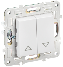 SKANDY Выключ. жалюзи 10А SK-V12W арк. бел. IEK, SK-V15-0-10-K01