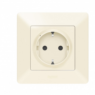 752294 - Valena Life with NETATMO.Умная розетка 2К+З 16А 230В.Цвет Слоновая кость