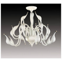 Lightstar 751186 (MX8098-18A WT) Люстра потол Cigno collo 18х20W G4  БЕЛЫЙ (в комплекте)