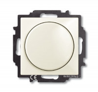 ABB BJB Basic 55 Шале (бел) Светорегулятор поворотно-нажимной 60-400 Вт для л/н