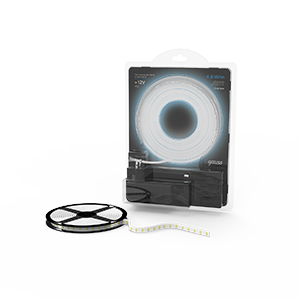 Gauss Лента LED Комплект 2835/60-SMD 4,8W 12V DC холодный белый IP20 (блистер 5м) 1/50, 312400248