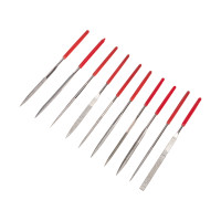 Набор надфилей алмазных 140х50х3мм, 10 шт. KRANZ, KR-12-4112