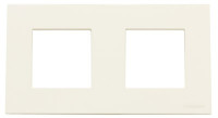 N2272.1 BL - Рамка 2-постовая, базовая, серия Zenit, цвет альпийский белый - 2CLA227210N1101