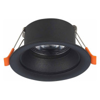 ST LUCE ST200.408.01 Св-к встр. Черный GU10 1*50W  D89xH40 220V Без ламп