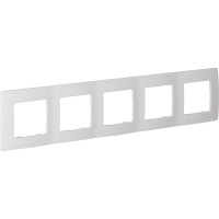 Legrand Рамка 5 постов - Legrand Etika - белый, 672505 Legrand Рамка 5 постов - Legrand Etika - белый, 672505