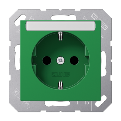 SCHUKO розетка с полем для надписи 6x46 мм, A1520BFNAGN