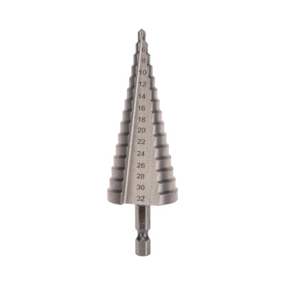Сверло по металлу ступенчатое 4,0-32,0мм, 102мм, 62 HRC KRANZ, KR-12-6603