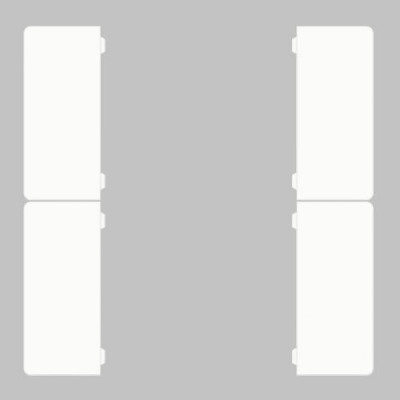 GVS CHKAM-04/55.1.00 Клавиши для CHPBD, 4 шт. белый матовый