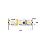 Лента светодиодная стандарт 2835 120LED/м 9.6Вт/м холод. бел. 12В IP20 со скотчем 3М (уп.5м) SWG Standard 00-00007263