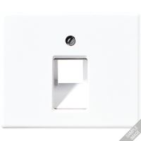 Крышка для одинарной телефонной и компьютерной розетки UAE; черная, SL569-1UASW