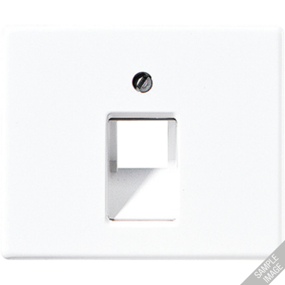 Крышка для одинарной телефонной и компьютерной розетки UAE; черная, SL569-1UASW