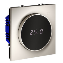 VLS070103 - Терморегулятор электронный VOLTUM S70 с индикацией и датчиком, для теплого пола, (кашемир), Voltum