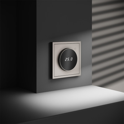 VLS070103 - Терморегулятор электронный VOLTUM S70 с индикацией и датчиком, для теплого пола, (кашемир), Voltum