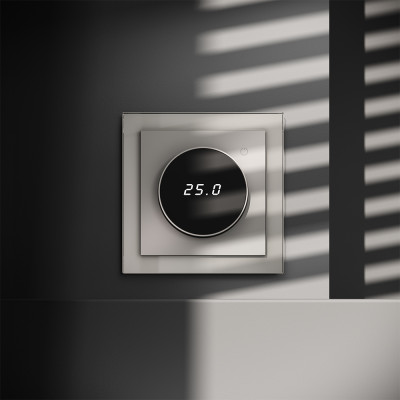 VLS070103 - Терморегулятор электронный VOLTUM S70 с индикацией и датчиком, для теплого пола, (кашемир), Voltum