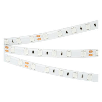 Светодиодная лента RTW 2-5000SE 24V Red 2x (5060, 300 LED, LUX) (Arlight, 14.4 Вт/м, IP65), 015597