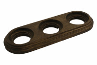 Bironi Рамка 3 постовая, накладной монтаж, цвет Старое дерево, BF1-630-17 Bironi Рамка 3 постовая, накладной монтаж, цвет Старое дерево, BF1-630-17