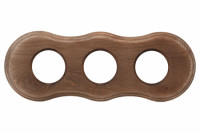 Bironi Рамка 3-х постовая для скрытого монтажа (дерево, Винтаж), BF8-630-18