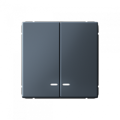 GAL000753S - ARTGALLERY 2-клавишный ВЫКЛЮЧАТЕЛЬ с подсветкой, сх.5а, 10АХ, механизм, быстрозажим. клем., ГРИФЕЛЬ, Systeme Electric