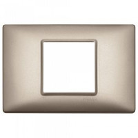 Vimar Накладка для 2 модулей центрально никель перламутровый, 14652.74