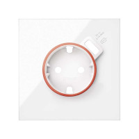 Simon 10000137-130 Накладка розетки Schuko UPS с з/у USB SmartCharge цвета белый глянец S100