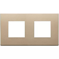 Vimar Накладка на Eikon Exe на 4 модуля (2+2) расстояние между центрами 71мм, золото матовое, 22643.88 Vimar Накладка на Eikon Exe на 4 модуля (2+2) расстояние между центрами 71мм, золото матовое, 22643.88