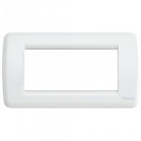 Vimar Накладка для 4 модулей RONDO металл белая, 16754.01