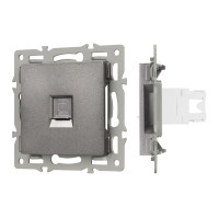 045335 - Механизм компьютерной розетки SCT-MPC1-PL-GR (RJ-45, CAT6) (Arlight, -)