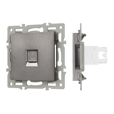 045335 - Механизм компьютерной розетки SCT-MPC1-PL-GR (RJ-45, CAT6) (Arlight, -)