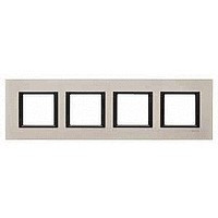 MGU68.008.7A2 - UNICA CLASS РАМКА 4-постовая, ЛУННЫЙ АЛЮМИНИЙ