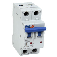 КЭАЗ OptiDin BM63 Автоматический выключатель 2P 2A B 6кА DC (BM63-2B2-DC-УХЛ3)