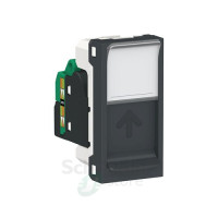 NU941044 - Unica modular лиц. Панель rj45, одиночная, без коннектора, 1 модуль, бежевый