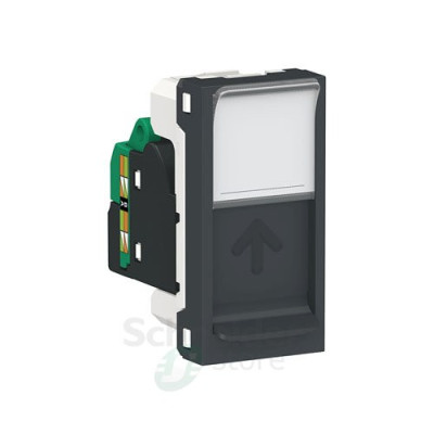 NU941044 - Unica modular лиц. Панель rj45, одиночная, без коннектора, 1 модуль, бежевый