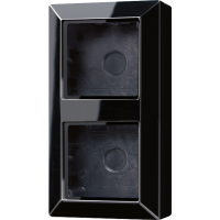 Коробка для накладного монтажа 2-кратная; чёрная, AS582ASW Коробка для накладного монтажа 2-кратная; чёрная, AS582ASW