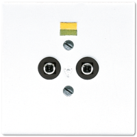 Розетка штепсельная для выравнивания потенциалов; белая, LS965-2WW