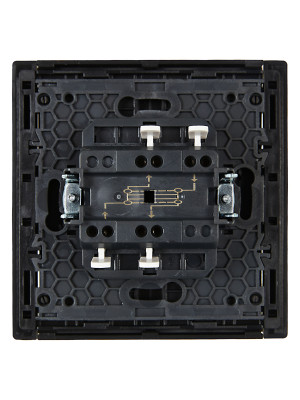 FORTE&PIANO Выключ. 1-кл. перекр. 10А FP112 чер. IEK, FP-V13-0-10-1-K02