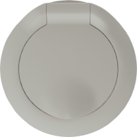 Donel D16 матовый кашемир Накладка для розетки Schuko с заземлением, с крышкой, 16A 250 В~, DO45435