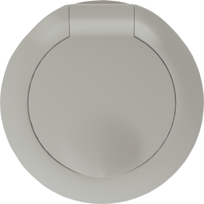 Donel D16 матовый кашемир Накладка для розетки Schuko с заземлением, с крышкой, 16A 250 В~, DO45435