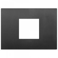 Vimar Накладка CLASSIC на 2 модуля центрально черная, 19652.71 Vimar Накладка CLASSIC на 2 модуля центрально черная, 19652.71