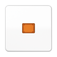 Клавиша с оранжевым окошком для выключателя с подсветкой; белая, CD590KOBFWW Клавиша с оранжевым окошком для выключателя с подсветкой; белая, CD590KOBFWW