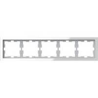 D-Life Рамка 5-ная, белый кристалл