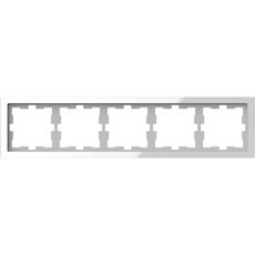 D-Life Рамка 5-ная, белый кристалл