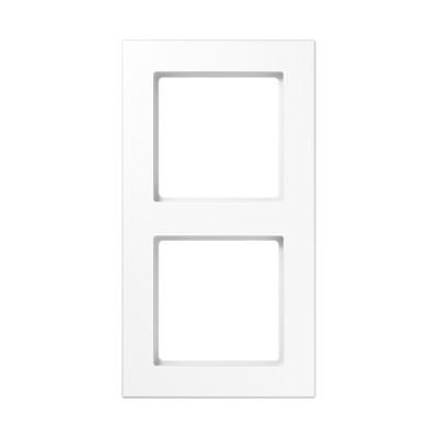 Рамка для вертикальной и горизонтальной установки, 2 поста; дюропласт; белый; A CREATION, AC582WW