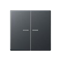 Клавиша для KNX кнопки, 2 группы, с окошком; термопласт; матовый антрацит, A102KO5BFANM