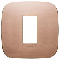 19671.11 - Vimar Накладка Round на 1 модуль медь зачищенная щеткой