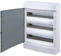 Щит распределительный навесной "Unix" прозрачная дверь 3х18 модулей IP40 EKF PROxima, ux-3x18-n Щит распределительный навесной "Unix" прозрачная дверь 3х18 модулей IP40 EKF PROxima, ux-3x18-n