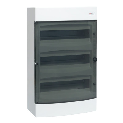 Щит распределительный навесной "Unix" прозрачная дверь 3х18 модулей IP40 EKF PROxima, ux-3x18-n