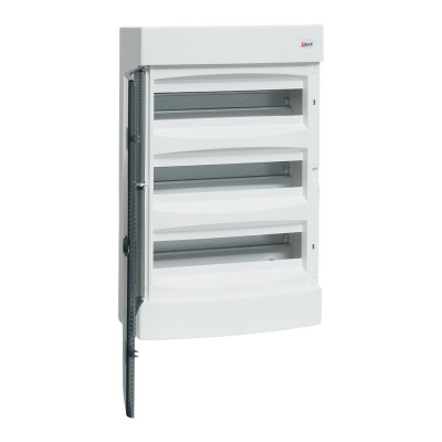 Щит распределительный навесной "Unix" прозрачная дверь 3х18 модулей IP40 EKF PROxima, ux-3x18-n