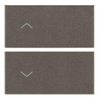 Vimar Две клавиши 2М для автоматизации, с символом "стрелка",Metal, 19752.2.M