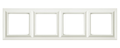 Рамка 4-поста; Eco Profi  Standart; термопласт; слоновая кость, EPS484